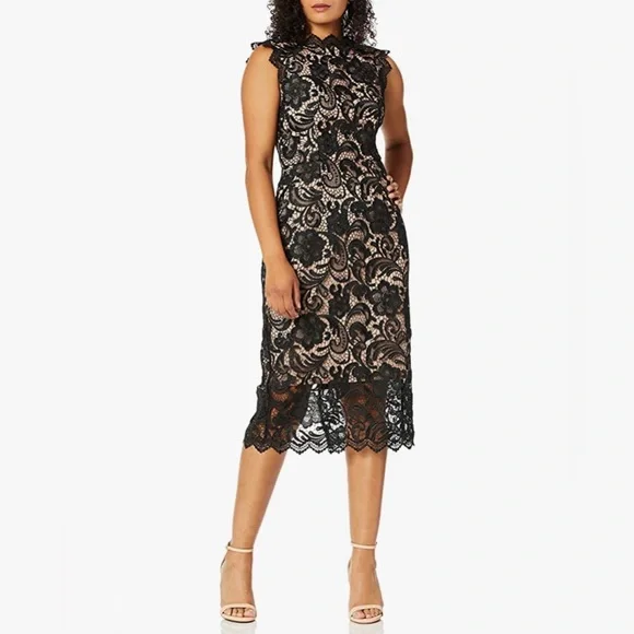 Dress the Population | Dresses | Dress The Population Black Lace Dress Nwt  | Poshmark